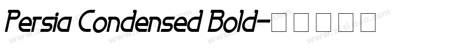 Persia Condensed Bold字体转换